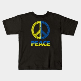 Ukrainian Peace Symbol Kids T-Shirt